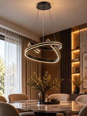 Люстра BayerLux 2682/1 LED 100 Вт 3000-6000К черный 43×43×22 см