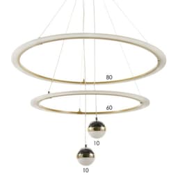 Люстра Новас LED 90 Вт 3000-6000К золото 80×80×100 см BayerLux