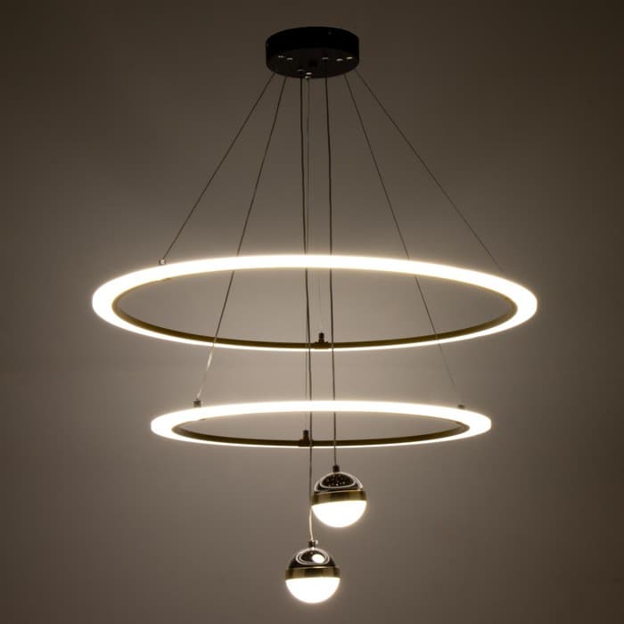Люстра Новас LED 90 Вт 3000-6000К золото 80×80×100 см BayerLux