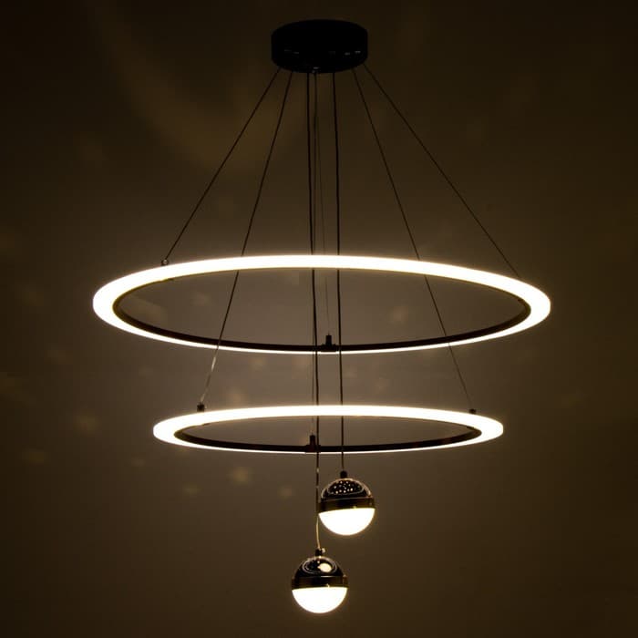 Люстра Новас LED 90 Вт 3000-6000К золото 80×80×100 см BayerLux
