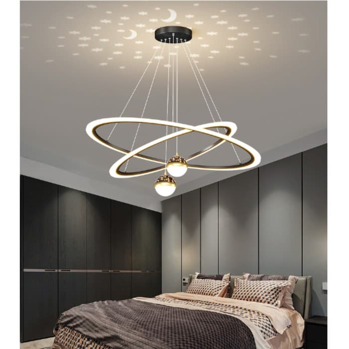 Люстра Новас LED 90 Вт 3000-6000К золото 80×80×100 см BayerLux