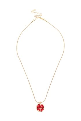 Кулон на цепочке «Гранат», бордовый в золоте, L= 45 см