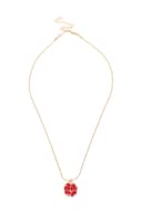 Кулон на цепочке «Гранат», бордовый в золоте, L= 45 см