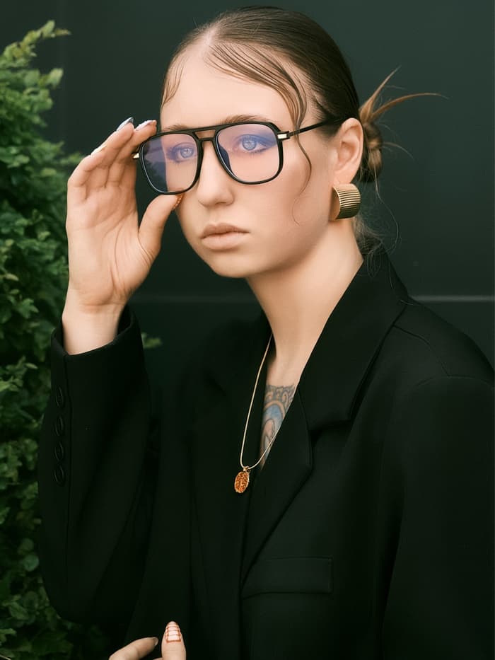 Кулон на цепочке «Гранат», бордовый в золоте, L= 45 см