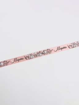 Лента атласная «8 Марта», 2.5 см × 22.5 (± 1) м, пудровая
