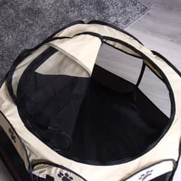 Вольер для животных, тентовый, 68×45 см, 8 стенок, текстиль, пластик, коричневый