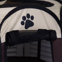 Вольер для животных, тентовый, 68×45 см, 8 стенок, текстиль, пластик, коричневый