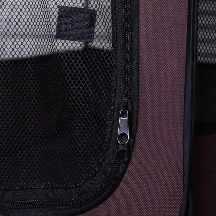 Вольер для животных, тентовый, 68×45 см, 8 стенок, текстиль, пластик, коричневый