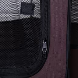 Вольер для животных, тентовый, 68×45 см, 8 стенок, текстиль, пластик, коричневый