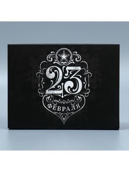 Коробка кондитерская, упаковка, «23 февраля», 20×15×5 см
