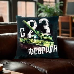 Подушка декоративная «Этель. C 23 февраля», 40×40 см, велюр