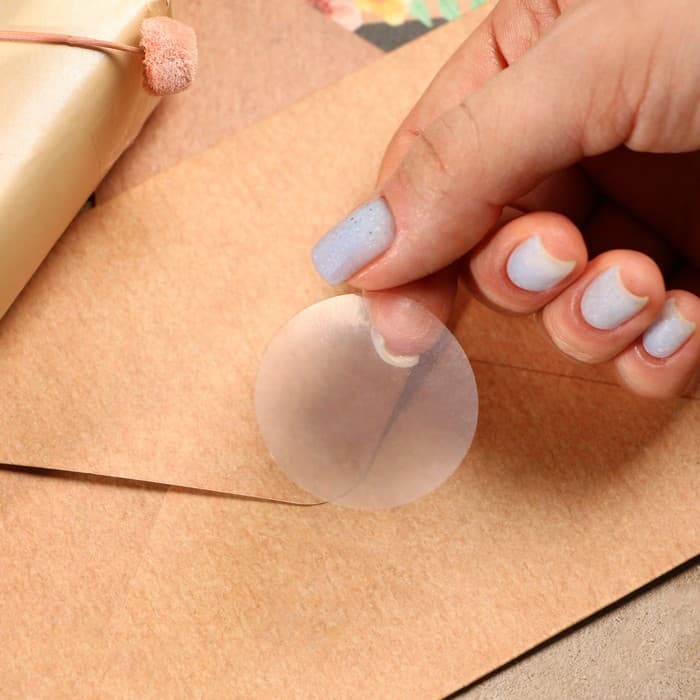 Наклейка прозрачная 3.8×3.8 см, 300 шт.