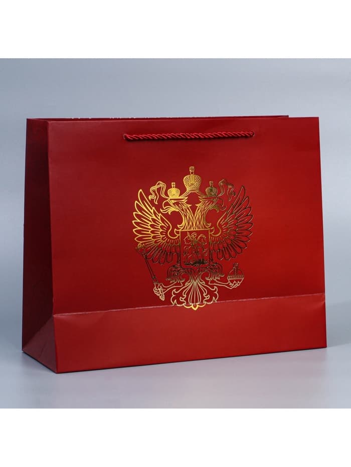 Пакет подарочный, упаковка, «Россия с тобой», 32×26×12 см