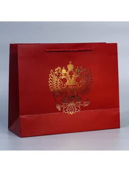 Пакет подарочный, упаковка, «Россия с тобой», 32×26×12 см