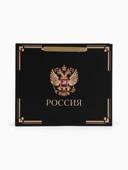 Пакет подарочный, упаковка, «Россия в душе моей», 30×25.5×9 см