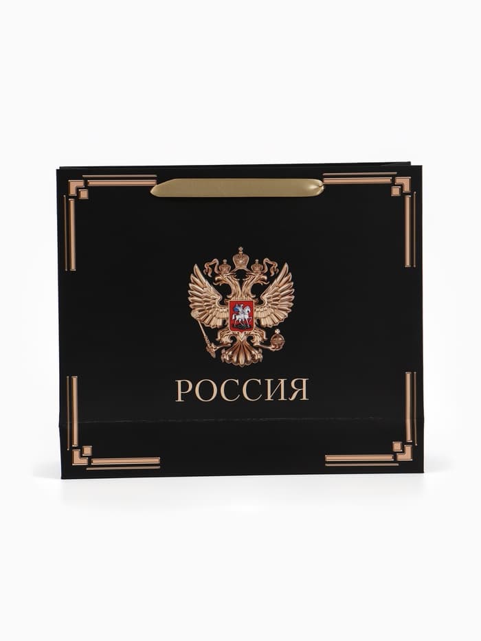 Пакет подарочный, упаковка, «Россия в душе моей», 30×25.5×9 см