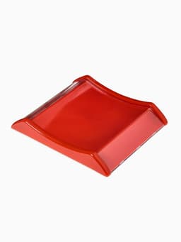 Монетница двухкомпонентная, с местом для рекламной вставки, 19.3×16.3×2.5 см, красная