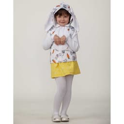 Жилет с капюшоном «Зайка», р.30, рост 116 см