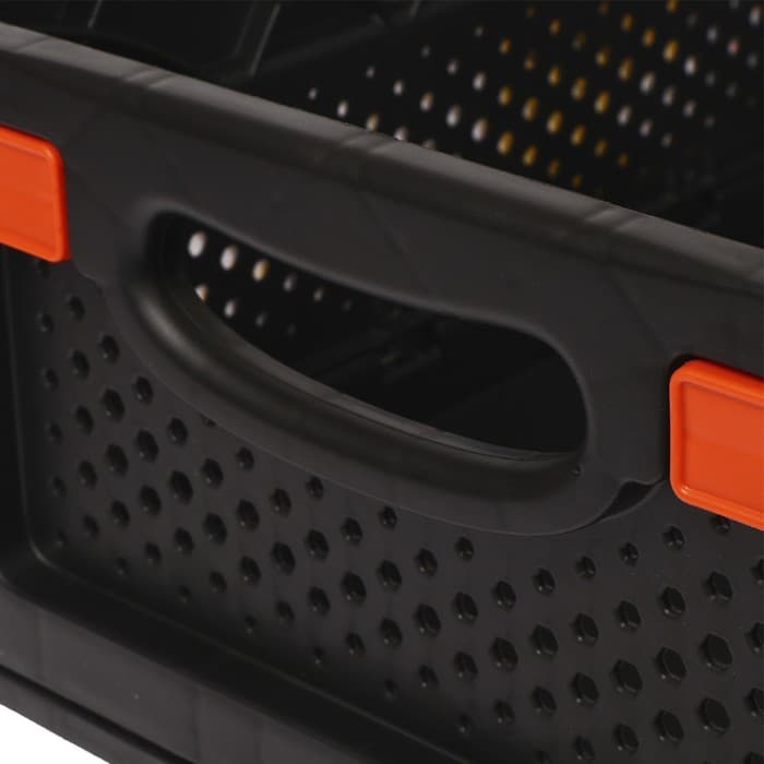 Ящик складной, пластиковый, 40×30×17 см, чёрный