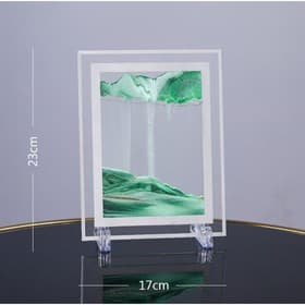 Песочные часы-картина «Кулас», 23×17 см, антистресс, песок зелёный