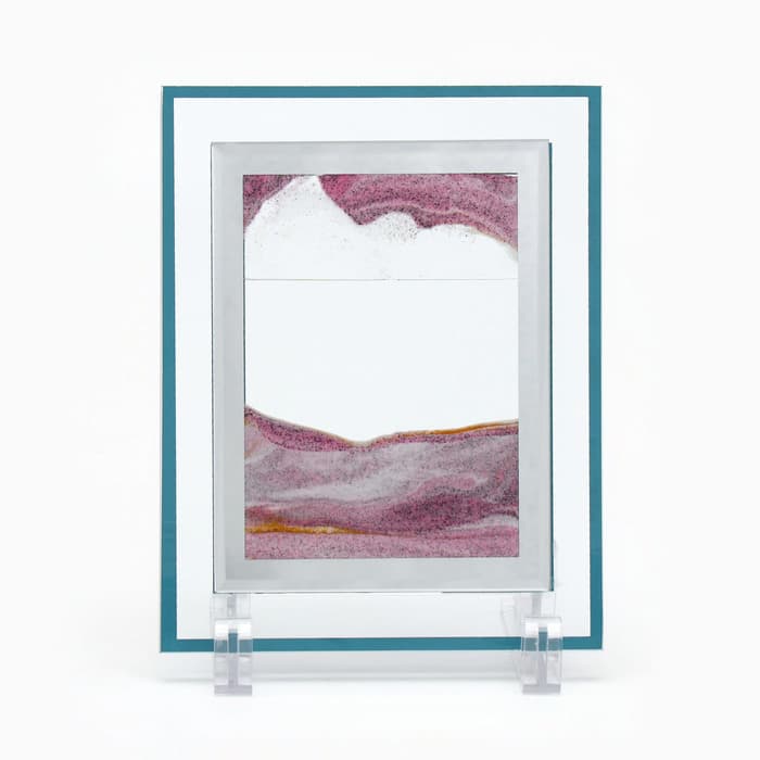 Песочные часы-картина «Авини», 18×13 см, антистресс, песок розовый