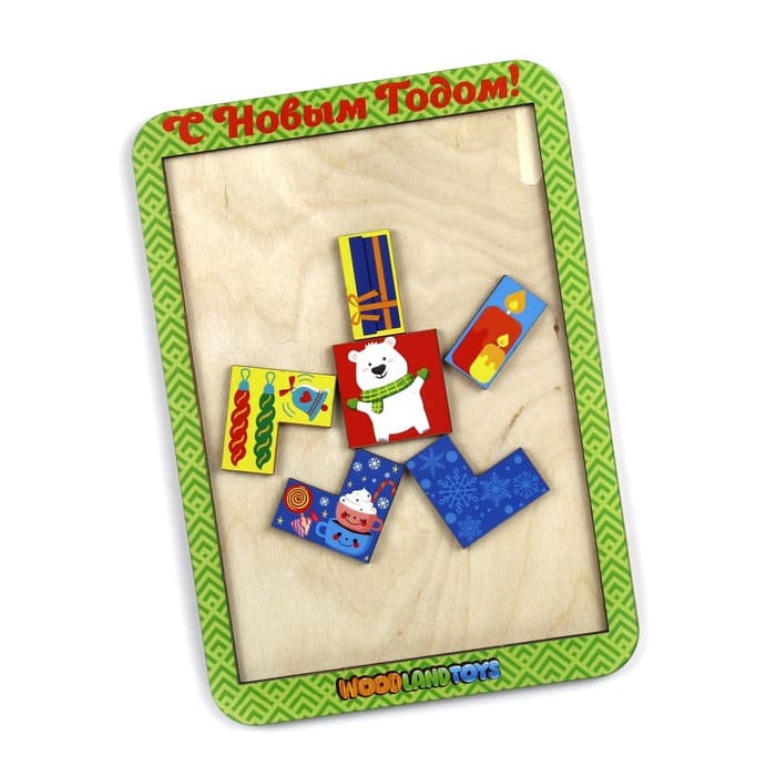 Тетрис WoodLand Toys «С Новым Годом»