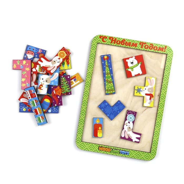 Тетрис WoodLand Toys «С Новым Годом»