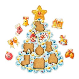 Магнитная рыбалка WoodLand Toys «Ёлочка», 9 фигур, 1 удочка