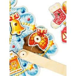 Магнитная рыбалка WoodLand Toys «Ёлочка», 9 фигур, 1 удочка