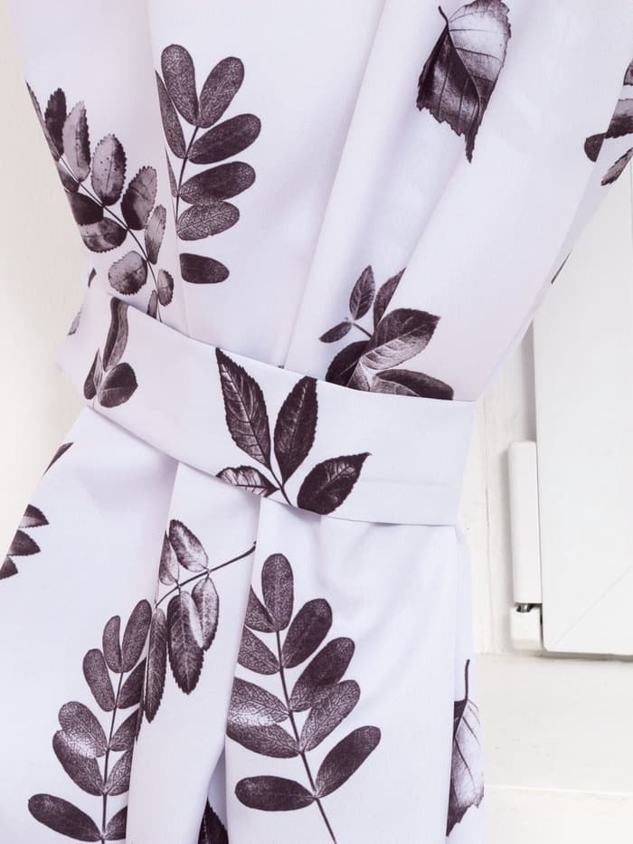 Шторы для кухни с подхватами «Этель» Impression 145×180 см, комплект - 2 шт.