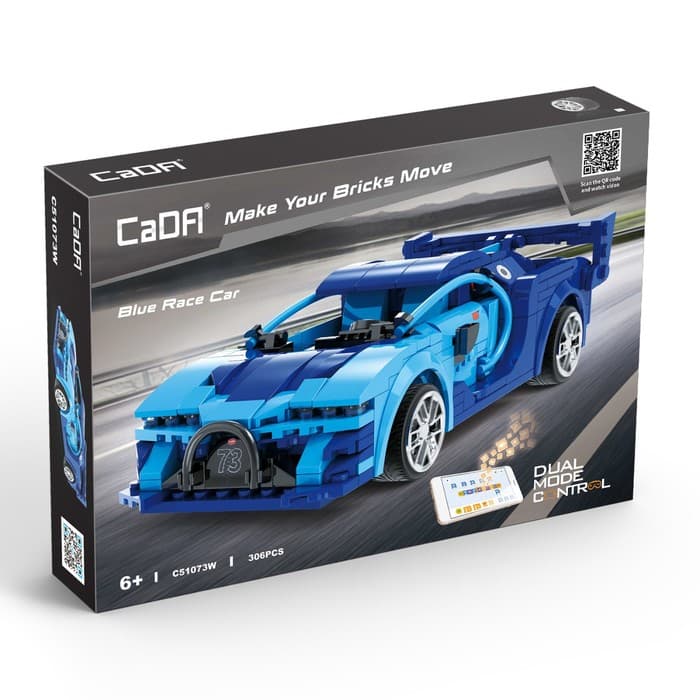 Конструктор CADA радиоуправляемый «Спорткар», 325 деталей, 2 варианта управления