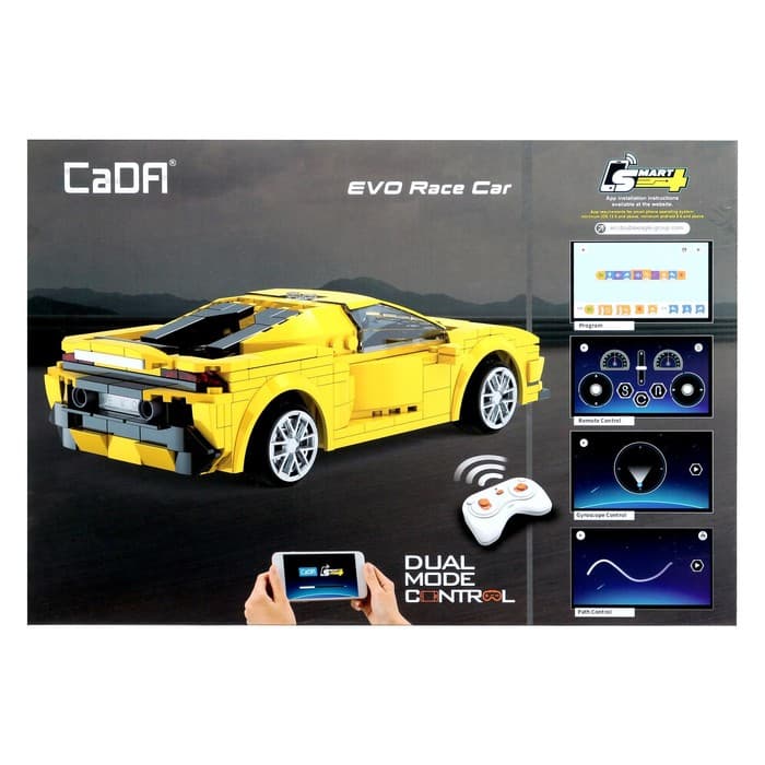 Конструктор CADA радиоуправляемый «Спорткар», 289 деталей, 2 варианта управления