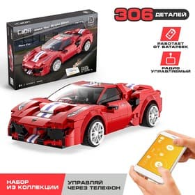 Конструктор CADA радиоуправляемый «Спорткар», 306 деталей