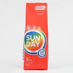 Стиральный порошок Sunday для автоматической стирки цветного, 15 кг