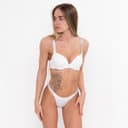 Трусы женские бразильяна, цвет белый МИКС, размер 42