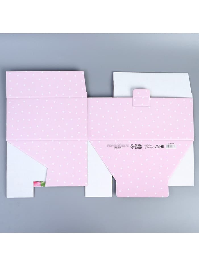 Коробка подарочная сборная, упаковка, «8 марта», 30×23×12 см