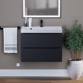 Тумба подвесная Uperwood, под раковину Uperwood Tanos 70, цвет чёрный