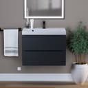 Тумба подвесная Uperwood, под раковину Uperwood Tanos 70, цвет чёрный