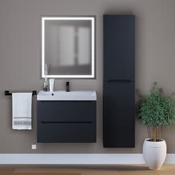 Тумба подвесная Uperwood, под раковину Uperwood Tanos 70, цвет чёрный