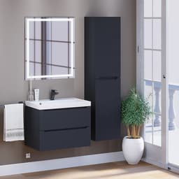 Тумба подвесная Uperwood, под раковину Uperwood Tanos 70, цвет чёрный