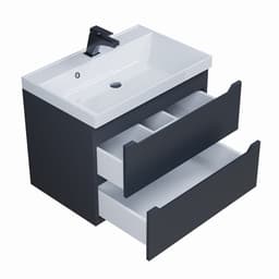 Тумба подвесная Uperwood, под раковину Uperwood Tanos 70, цвет чёрный