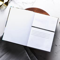 Книга для записи рецептов А5, 80 л. Твердый переплет «Живи со вкусом»