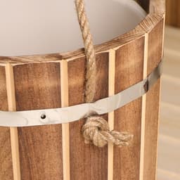 Ведро - запарник «Добрыня» для бани и сауны, 10 л, липа, пластмассовая вставка, «Добропаровъ»