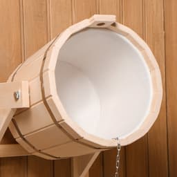 Обливное устройство для бани «Русская забава», 15 л, липа, пластиковая вставка, «Добропаровъ»