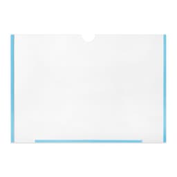 Карман плоский А4, 22.3×0.2×31 см, с двухсторонним скотчем для крепления ПЭТ 0.7 мм (горизонтально)