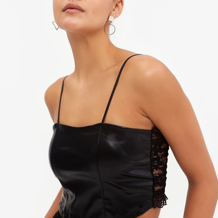 Топ женский Collorista, чёрный, размер 42-44