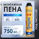 Пена монтажная ТУНДРА ПРОФИ, пистолетная, всесезонная, выход 45 л, 750 мл