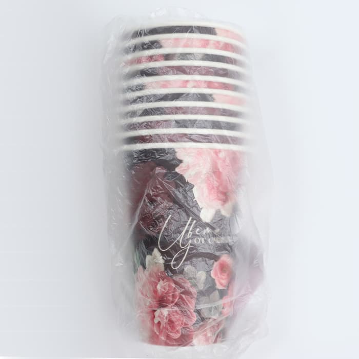 Стакан одноразовый бумажный «Цвети от счастья», 400 мл