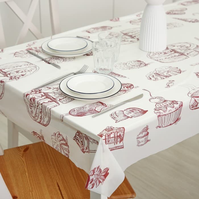 Скатерть на стол «Сладости», рулон 3 шт., без основы, одноразовая, двухсторонняя, 110×180 см