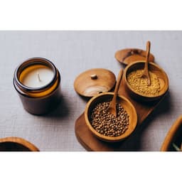 Баночки для специй «Соль, перец», 17×7×6 см, тиковое дерево